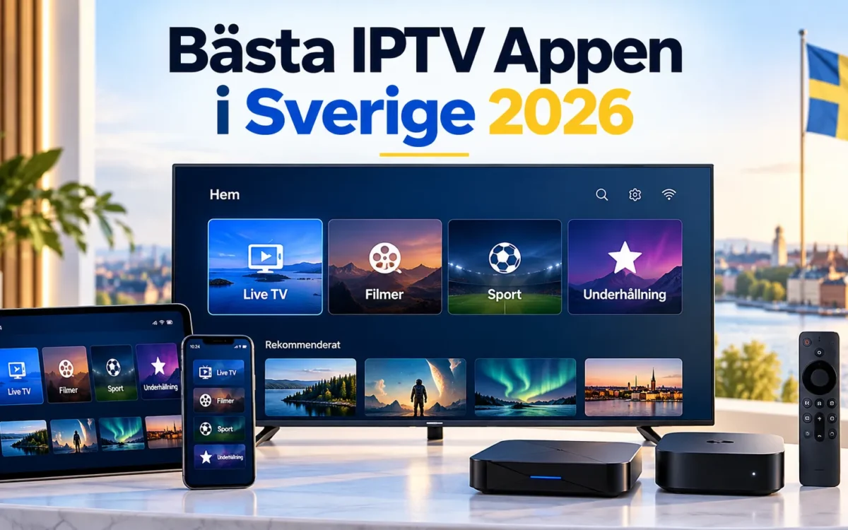 Bästa IPTV appen i Sverige 2026