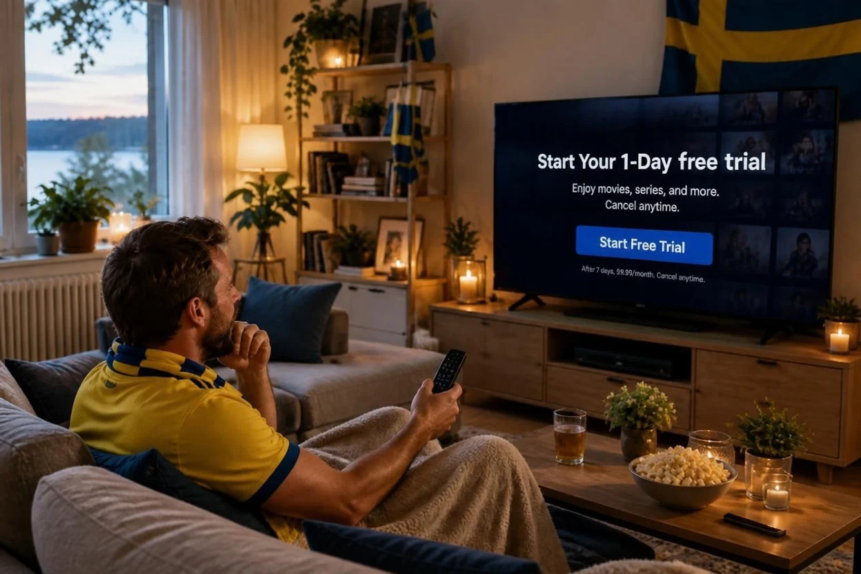 Gratis IPTV-prov i Sverige på Smart TV hemma