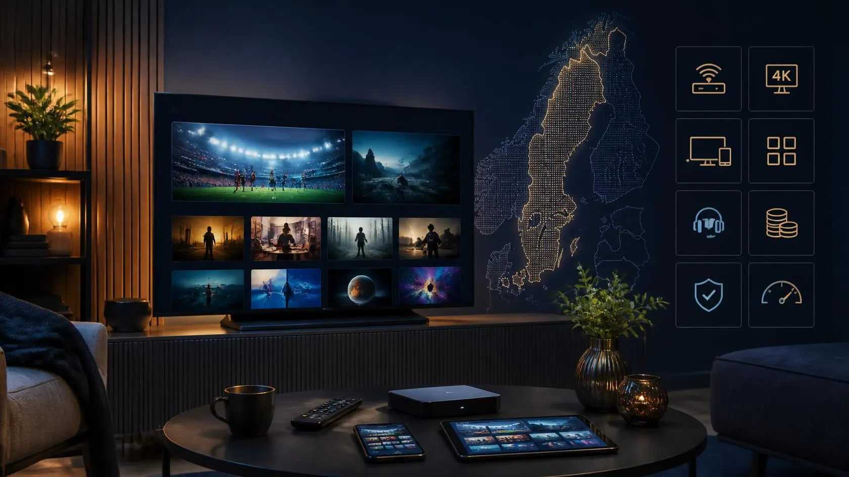 Nordic Stream och IPTV i Sverige på Smart TV och flera enheter